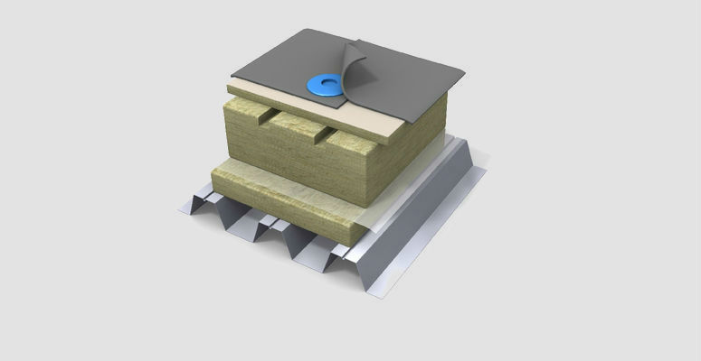 Dwuwarstwowa izolacja dachów płaskich PAROC Air
